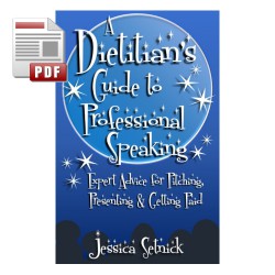 1st Chapter  - A Dietitian's Guide to Professional Speaking: Expert Advice for Pitching, Presenting & Getting Paid!
